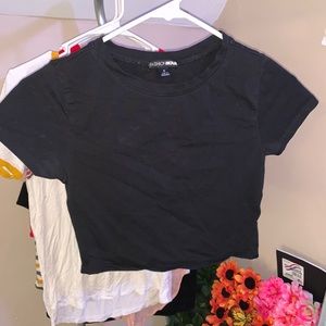 black crop top